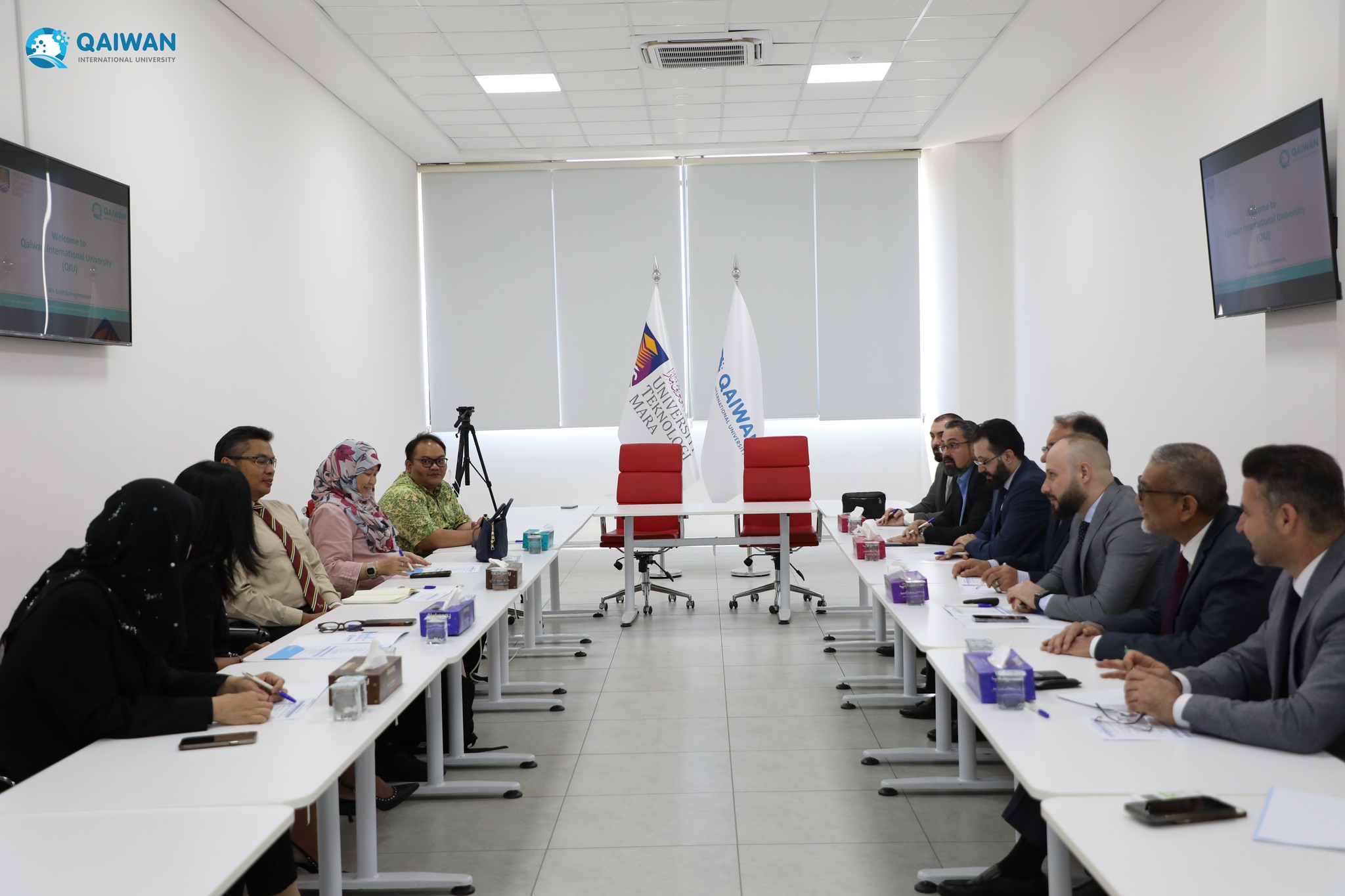 The Presidency of QIU welcomed a distinguished delegation from Universiti Teknologi MARA (UiTM)